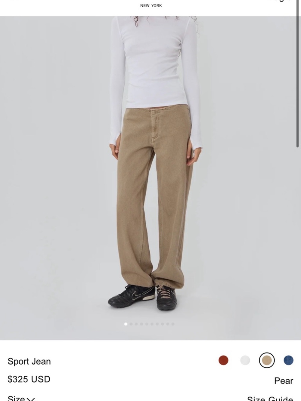 Still Here Sport Jean in Pear size 26